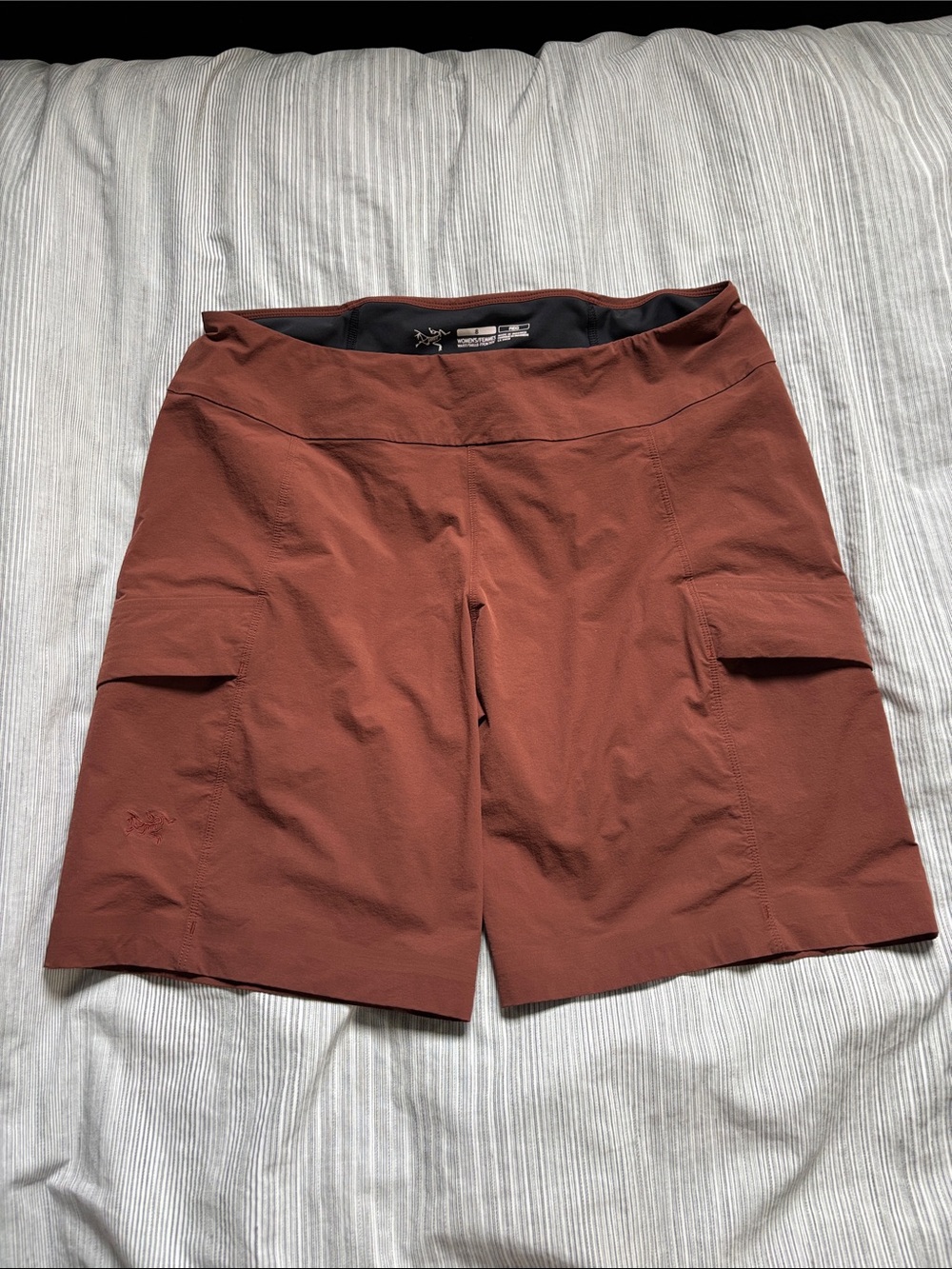 Arc’teryx women’s Sabria shorts, terracotta brown, size 8